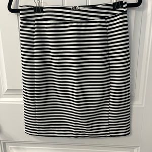 Black and white horizontal striped skirt.  Size small.  Never worn.